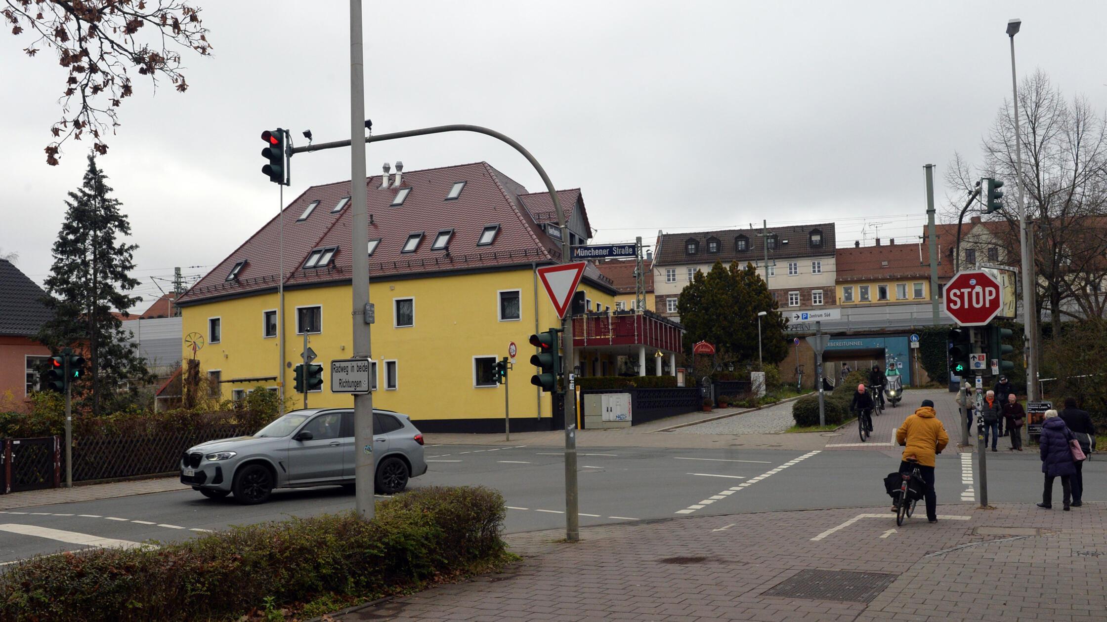 Auch die Kreuzung Münchener Straße / Gerberei steh