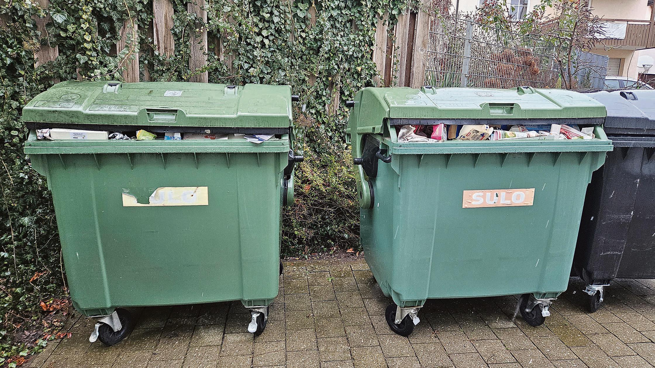 Volle Papiertonne nach den Feiertagen? Weißenburger Anwohner regt ...