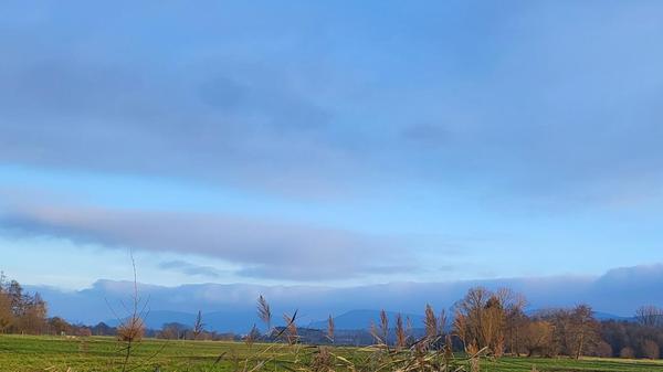 Ein sonniger, kalter Nachmittag bei Reichenschwand.