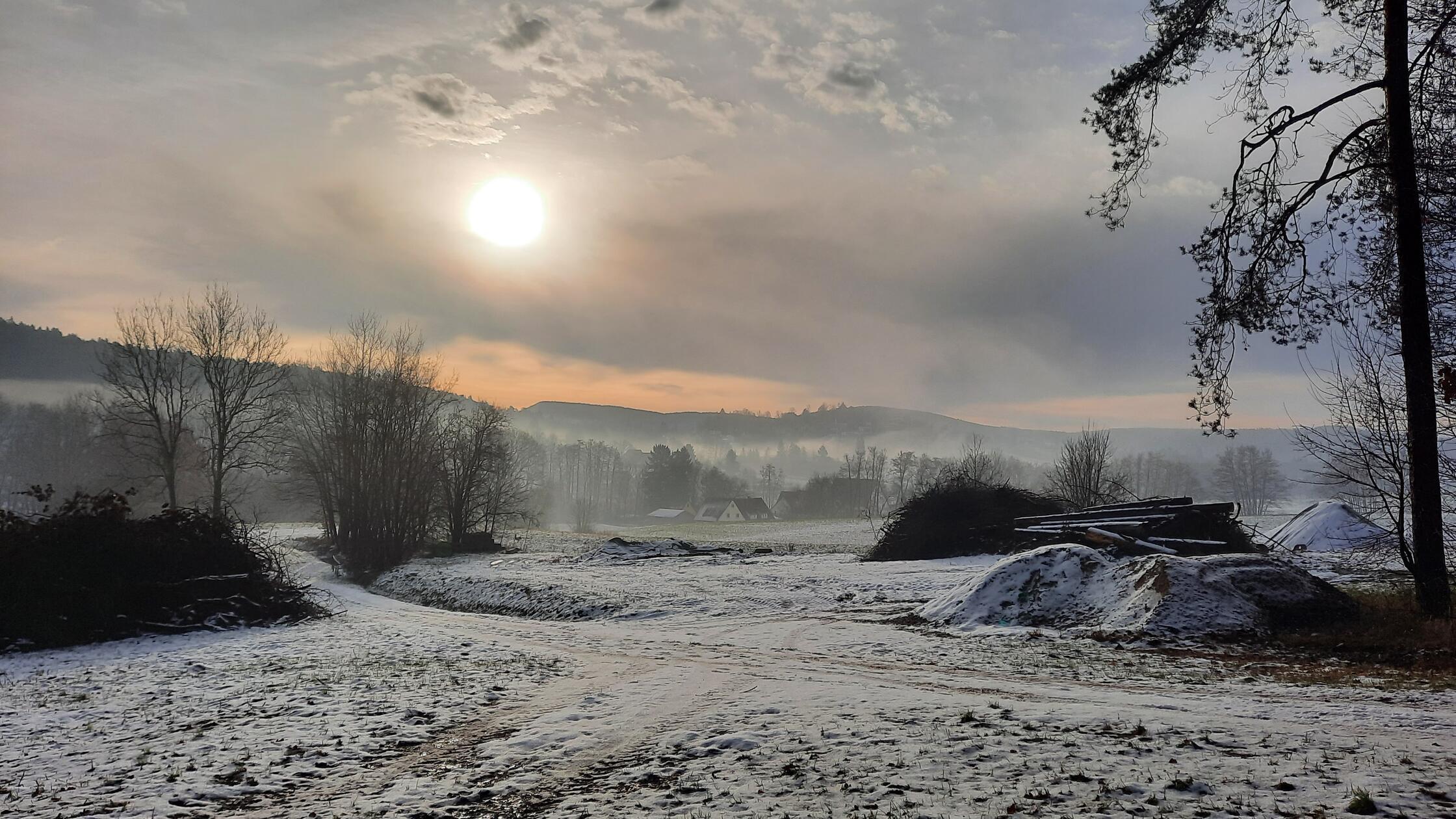 Morgenstimmung über dem Michelsberg.