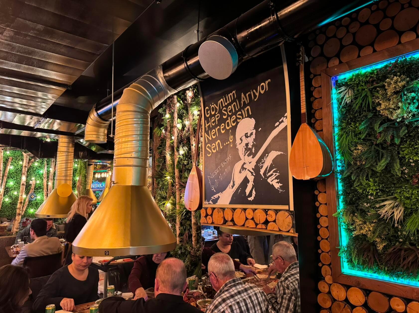 An den Wänden: An den Wänden türkische Stars "von früher".