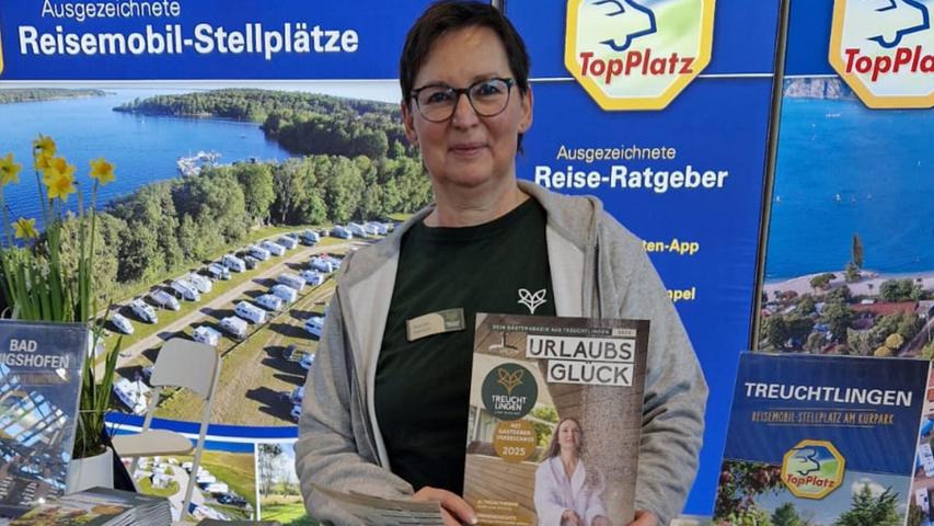 Präsentierte in Stuttgart das neue Treuchtlinger Urlaubsmagazin: Kerstin Hänsch von der Touristinformation der Altmühlstadt. Präsentierte in Stuttgart das neue Treuchtlinger Urlaubsmagazin: Kerstin Hänsch von der Touristinformation der Altmühlstadt.
