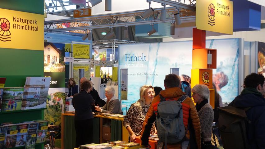 Der Stand vom Naturpark Altmühltal findet sich mittig in der Halle 6. Der Stand vom Naturpark Altmühltal findet sich mittig in der Halle 6.