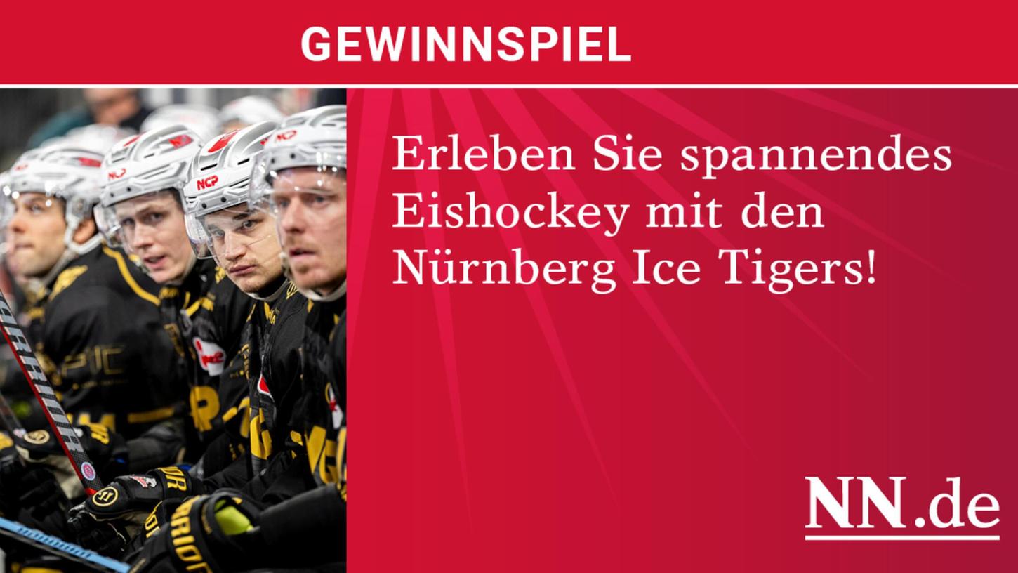 Live-Eishockey in der DEL: NN.de verlost 4x2 VIP-Tickets für ausgewählte Heimspiele der Nürnberg Ice Tigers in der Arena Nürnberger Versicherung. Live-Eishockey in der DEL: NN.de verlost 4x2 VIP-Tickets für ausgewählte Heimspiele der Nürnberg Ice Tigers in der Arena Nürnberger Versicherung.