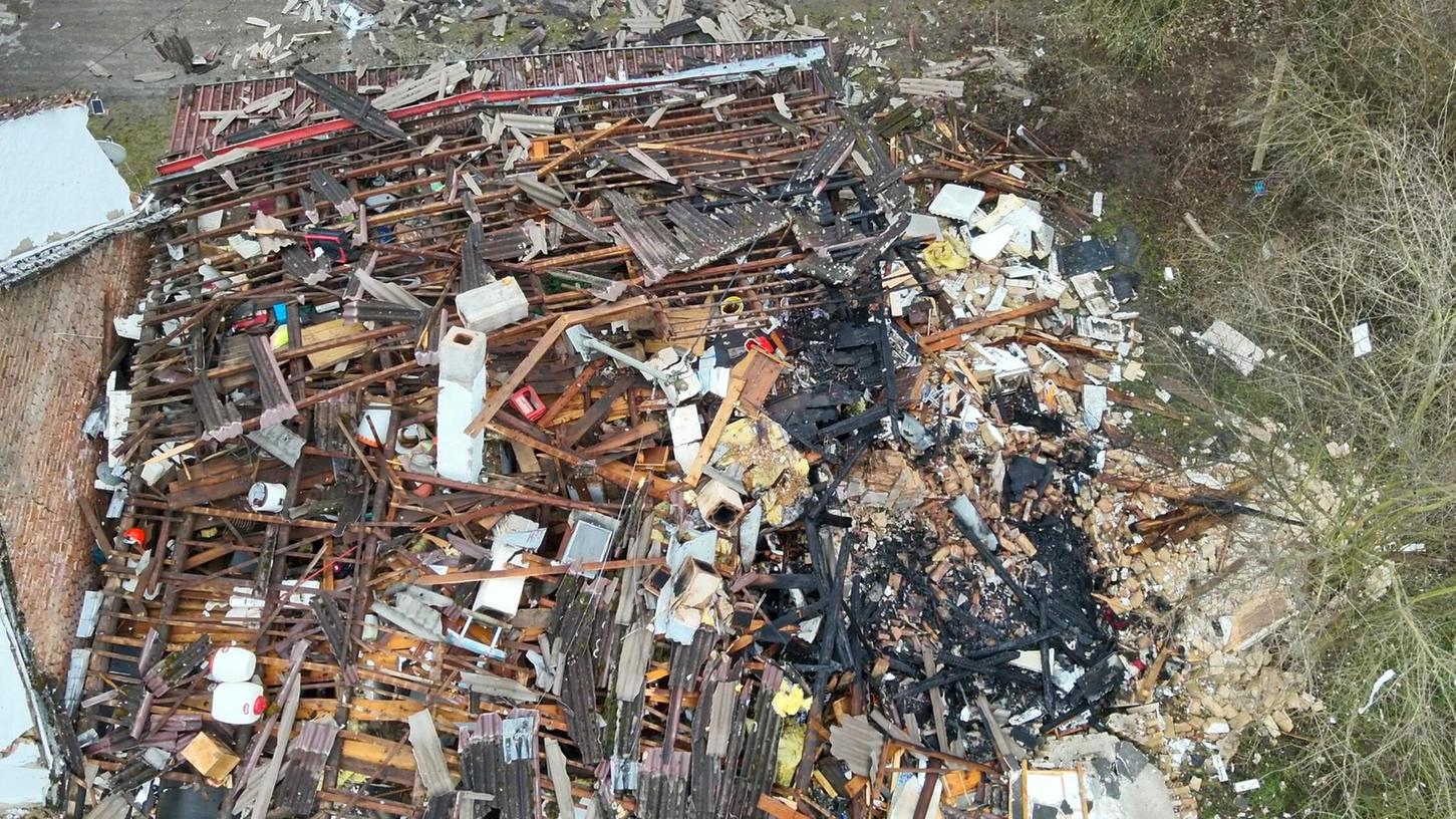 Explosion im Landkreis Langenbruck Hausbewohner schwer verletzt