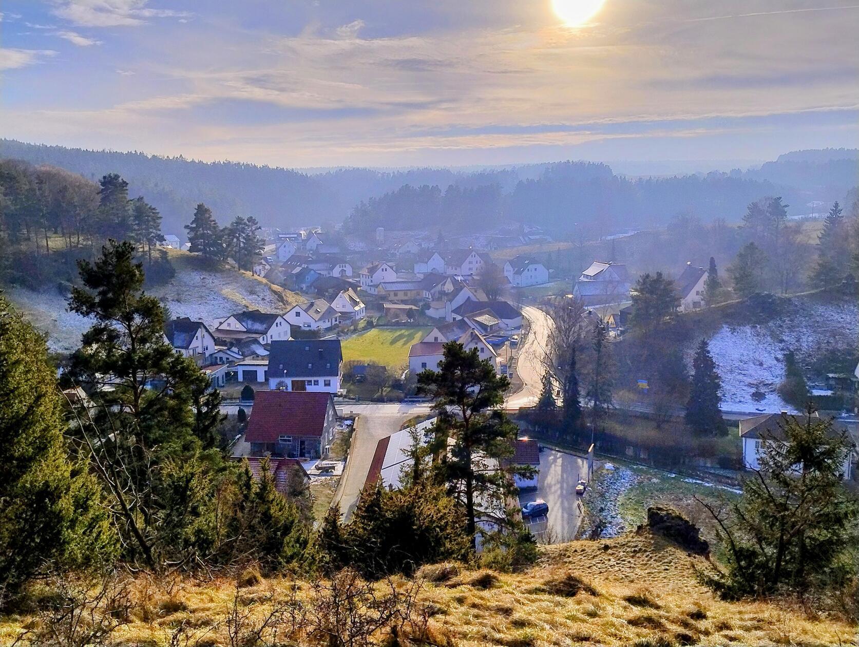 Blick auf den Alfelder Ortsteil Ziegelhütte.
