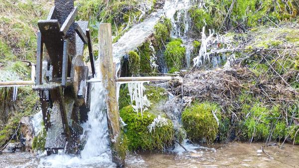Wasserrad an der Harnbachmühle.