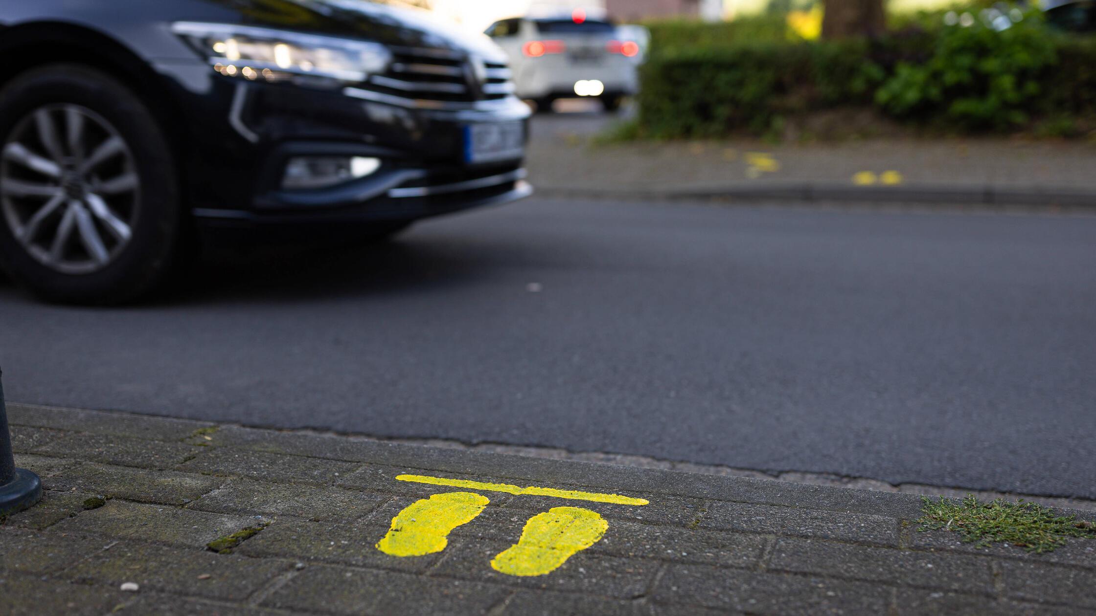 Auto Ber Fuss Gefahren