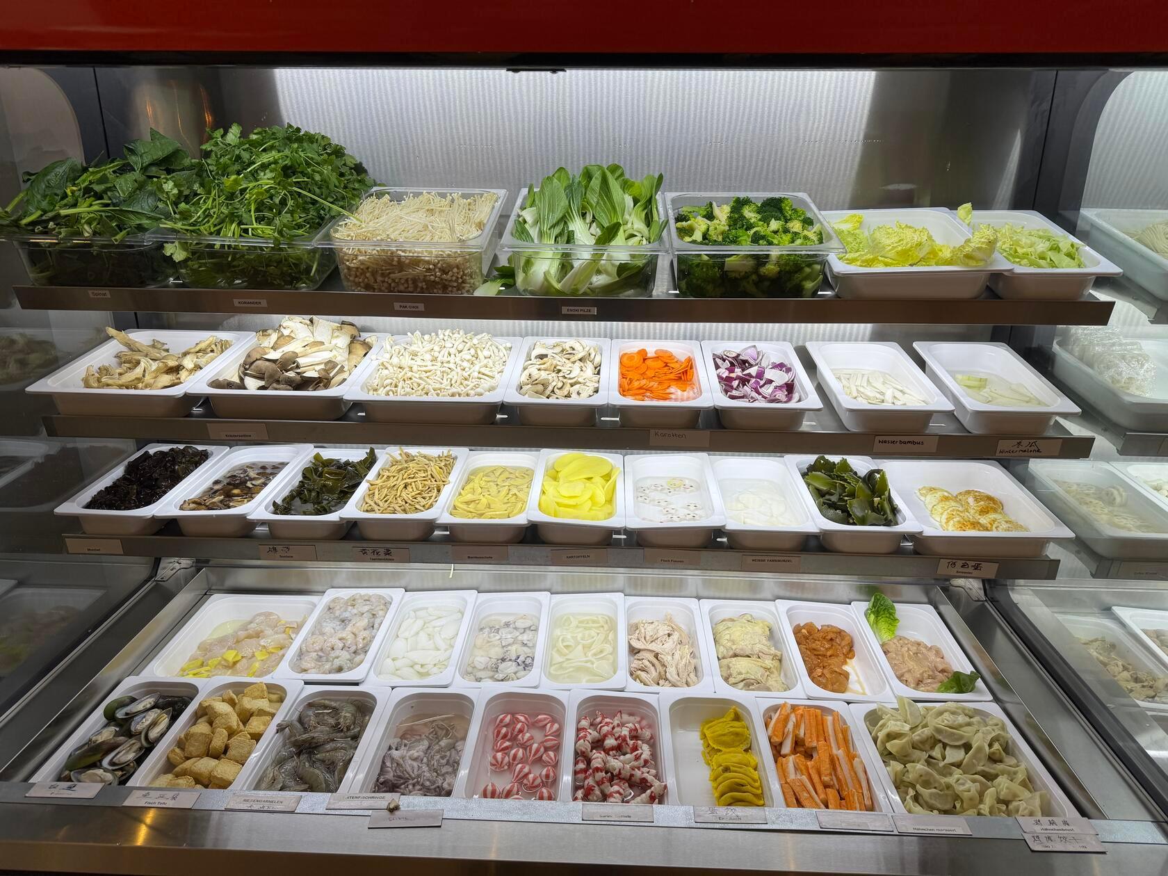 ... erst geht es zur Auswahl der Einlagen ...