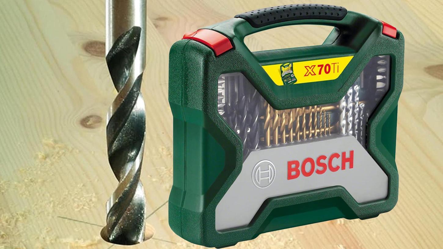 Neben Schrauber-Bits finden sich auch Bohrer für Holz, Metall und Stein im Koffer. Neben Schrauber-Bits finden sich auch Bohrer für Holz, Metall und Stein im Koffer.