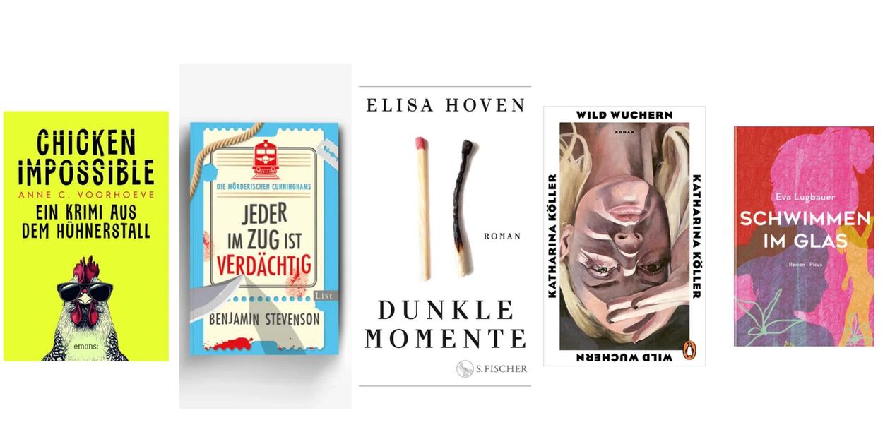 Neue Krimis im Zeichen von Zug und Hühnerstall: Die Top-Buchneuerscheinungen der Woche