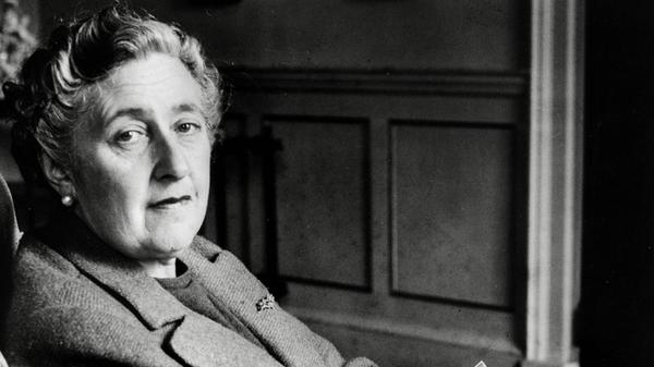 English crime mystery writer Agatha Christie at he