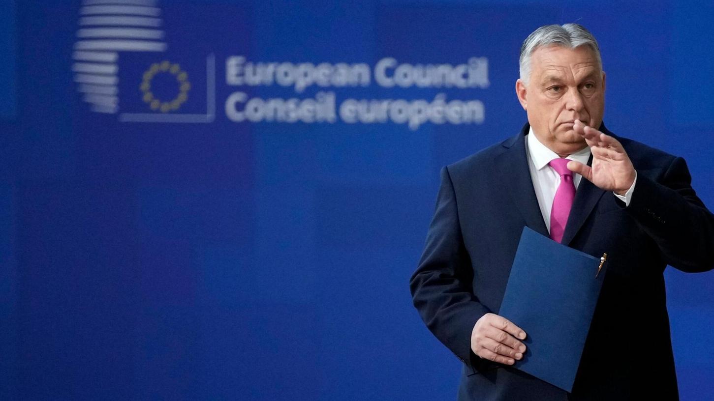 Der ungarische Ministerpräsident Viktor Orban drohte mit einem Veto. (Archivbild) Der ungarische Ministerpräsident Viktor Orban drohte mit einem Veto. (Archivbild)