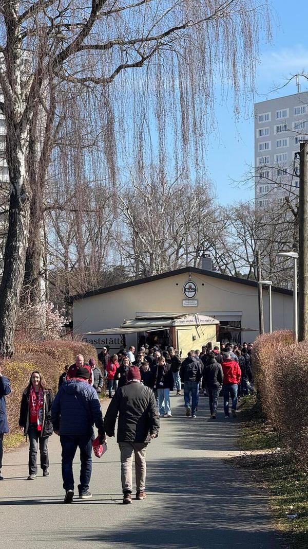 Kurz vor dem Anpfiff.