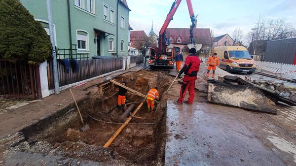 Wasserrohrbruch Petzoldstraße