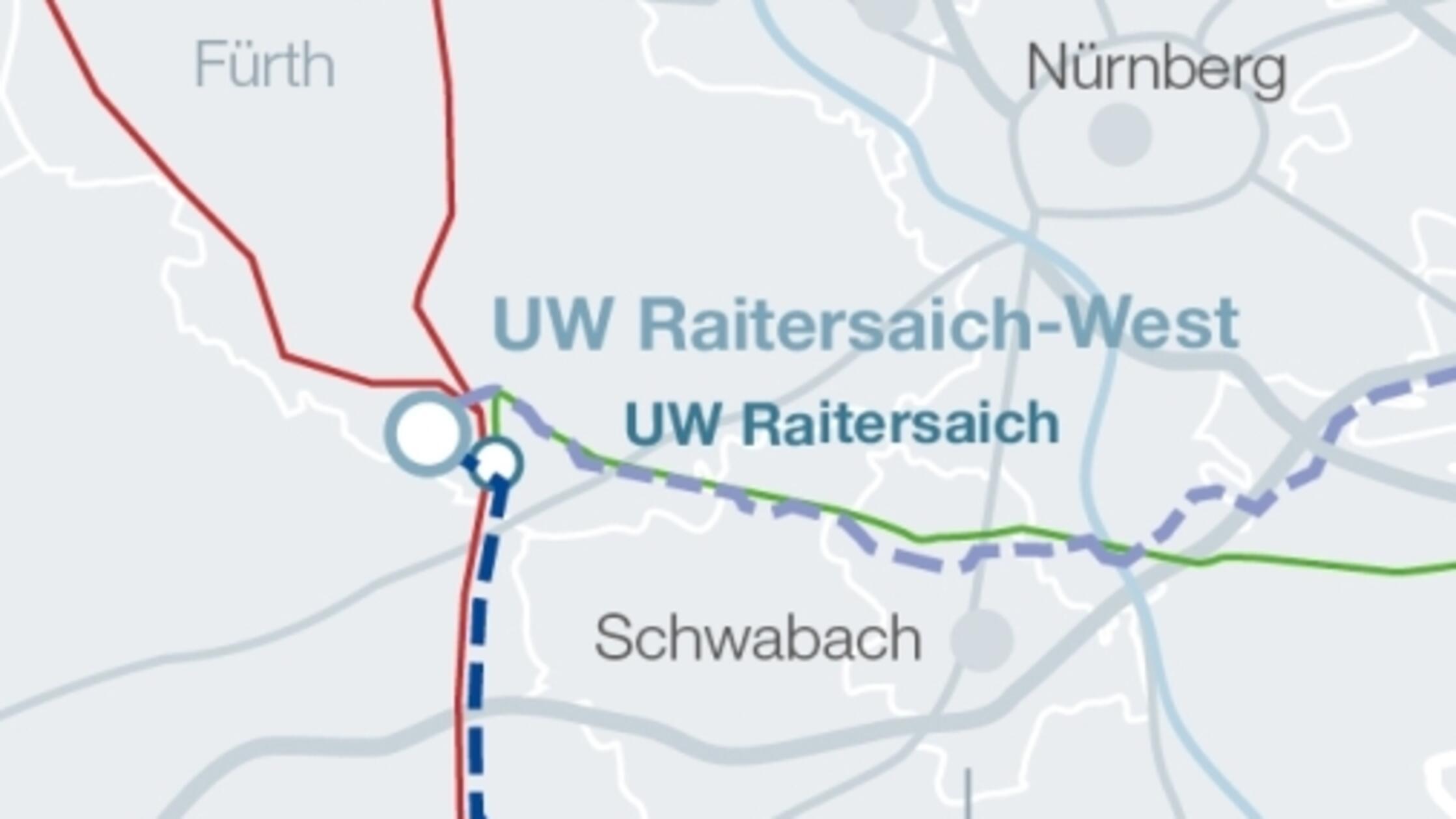 Ausschnitt Karte Westbayernring