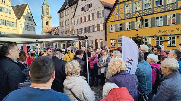 Klar wurde auch an diesem Tag: Die Sorgen um die Zukunft der Krankenhäuser in Dinkelsbühl und Rothenburg ist groß.