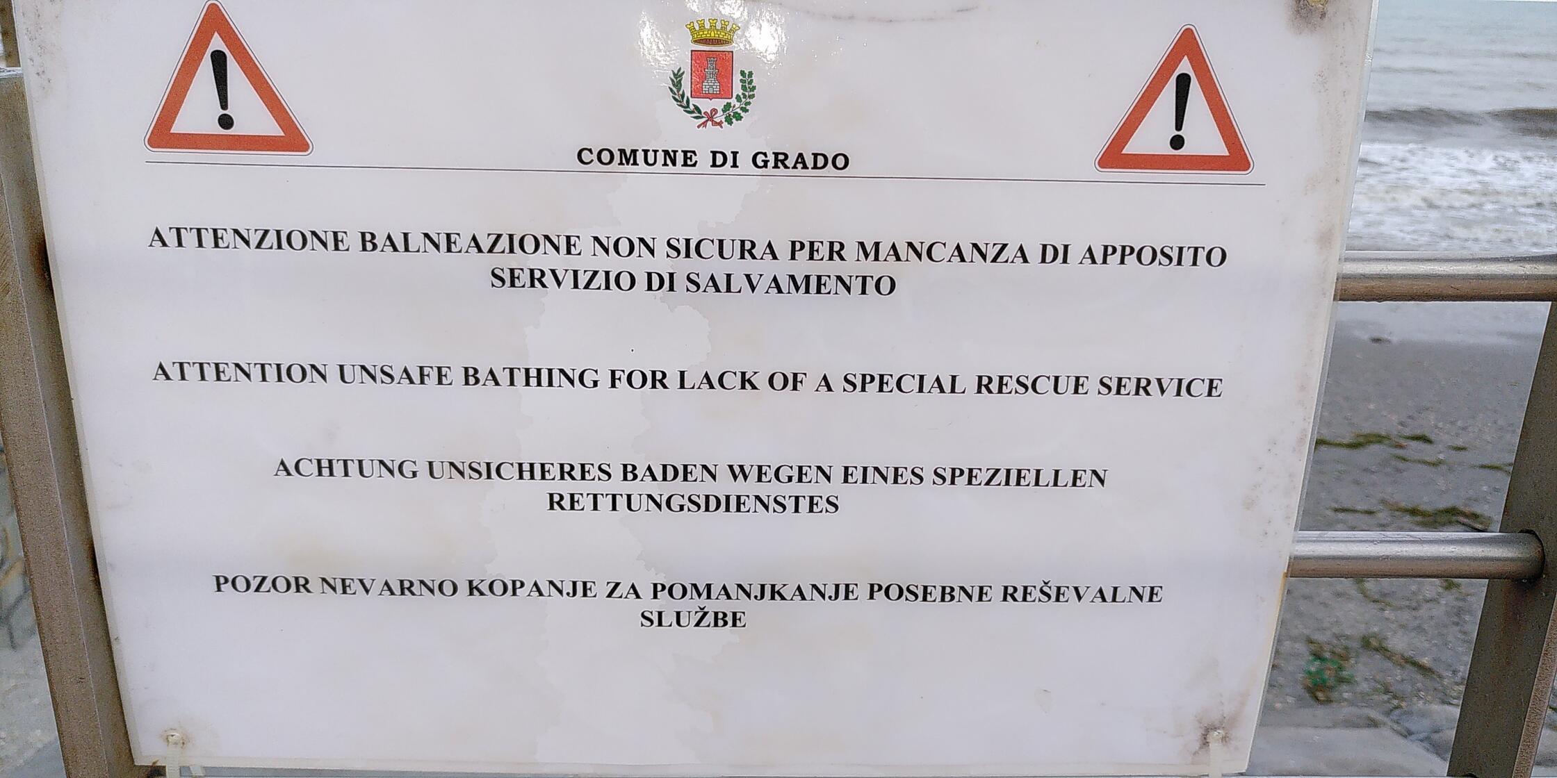 Gesehen bei einem Spaziergang entlang der Promenade in Grado an der italienischen Adria von Peter Birkmann aus Nürnberg.