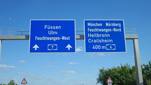 Information board Füssen Ulm