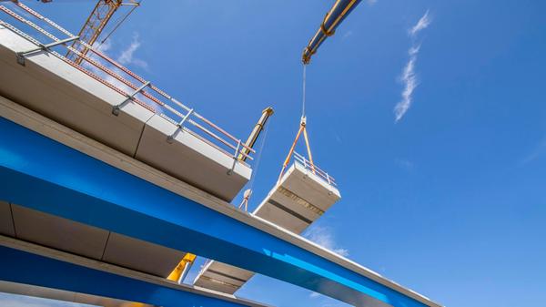 Segmentbrücke der Firmengruppe Max Bögl ist der Ge