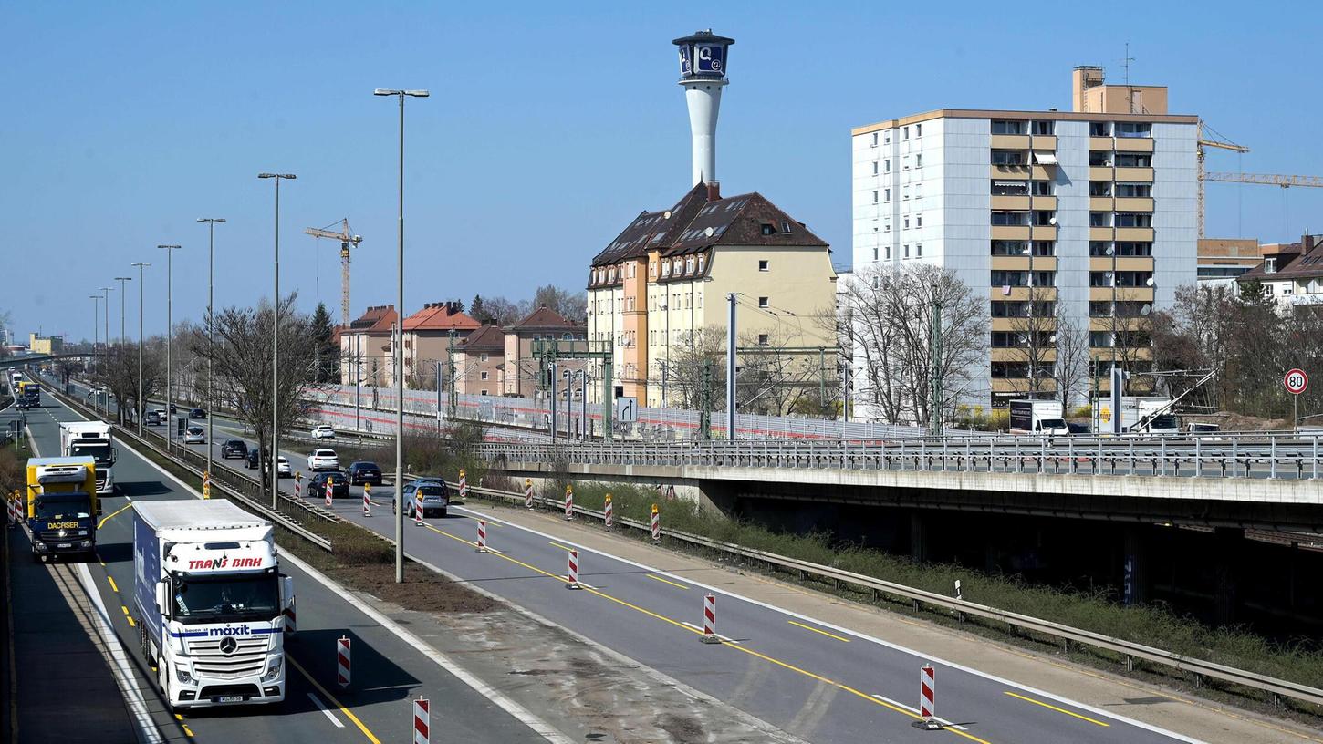 Verkehrsituation rund um die Jansenbrüecke/Frankenschnellweg Verkehrsituation rund um die Jansenbrüecke/Frankenschnellweg