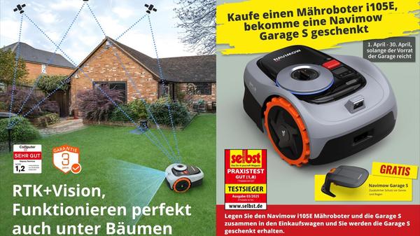 Maehroboter ohne Begrenzungskabel Navimow i105E