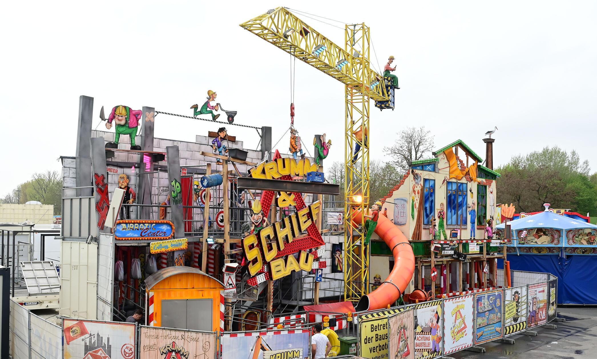 Diese vermeintliche Baustelle ist aktuell tatsächlich noch eine richtige Baustelle. Ab Karsamstag lockt sie junge und alte Besucher an.