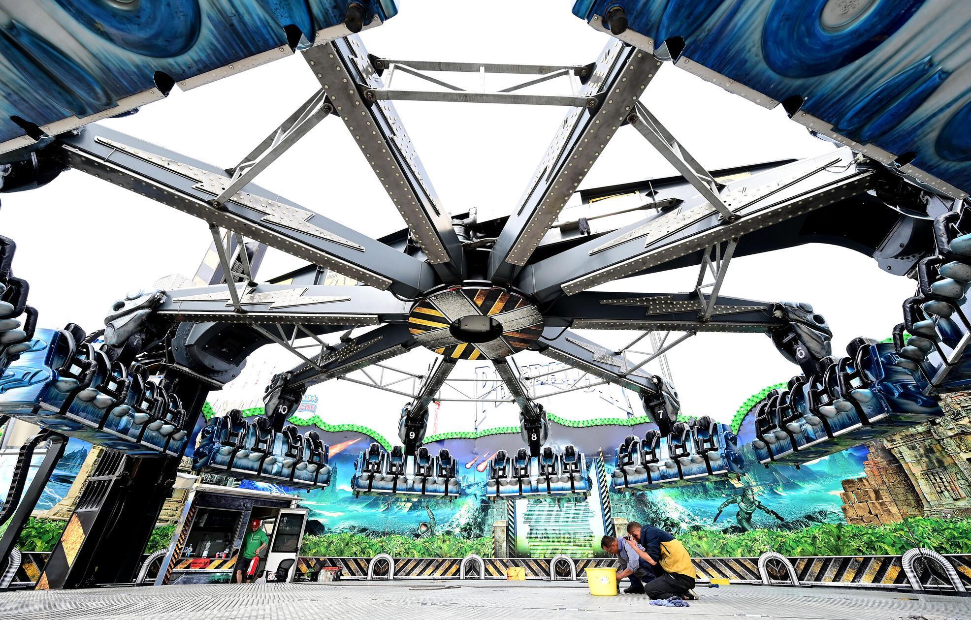 Hier geht es bald ab: Der "Predator" wird für seine erste Fahrt aufpoliert.