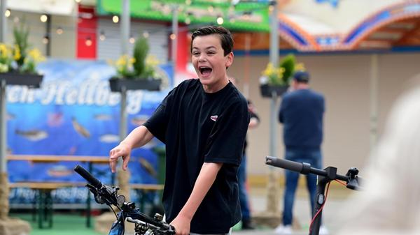 Schon jetzt ist die Laune bestens.