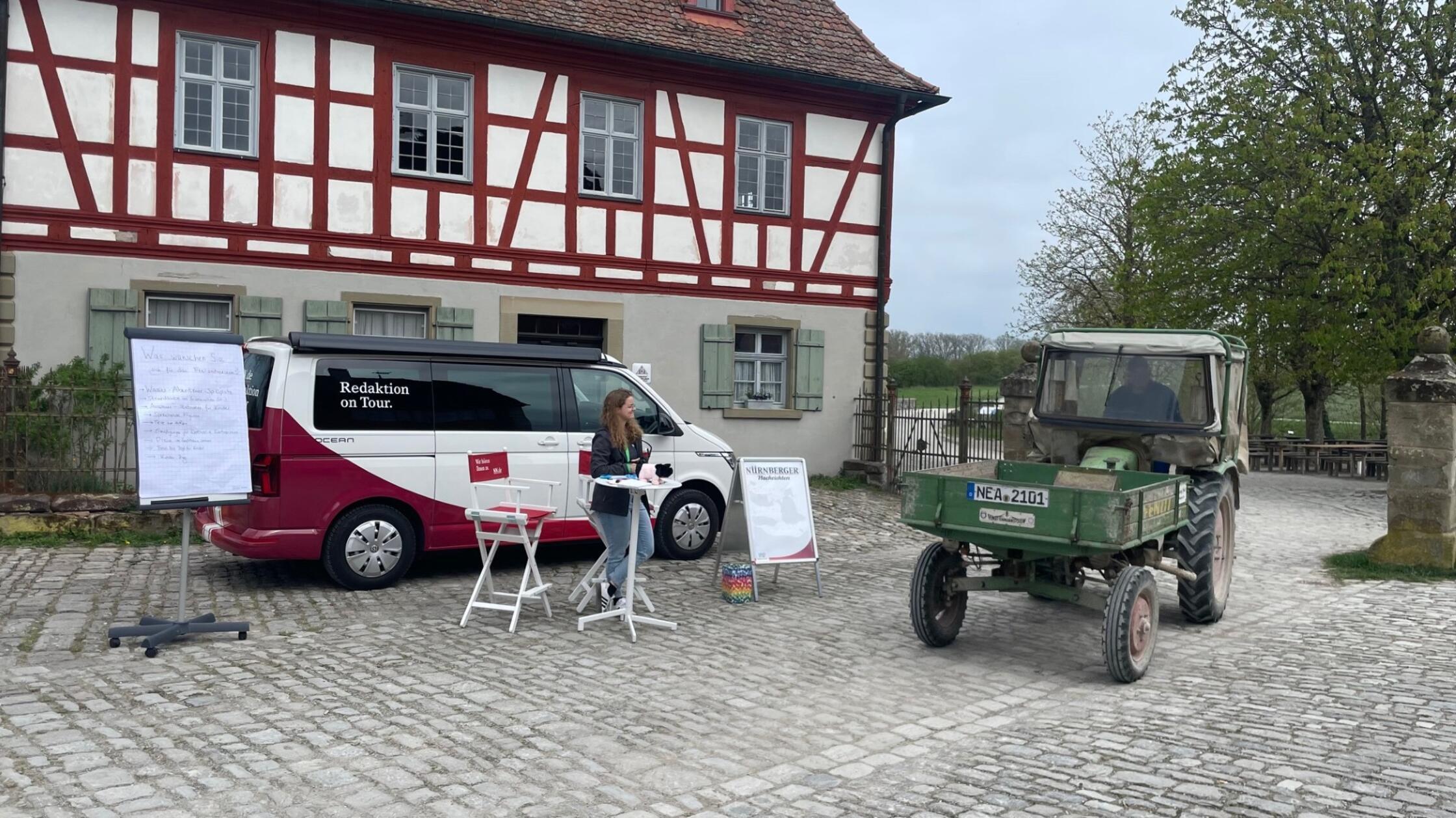 Wie es im Freilandmuseum gute Sitte ist, war am NN.de-Bus auch der eine oder andere historische Bulldog - wie dieser Fendt - zu begutachten.
