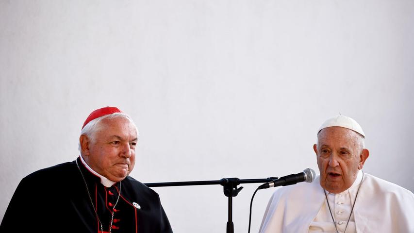 Der Erzbischof von Marseille, Jean-Marc Aveline (l), gilt wie der verstorbene Papst Franziskus als volksnah. (Archivbild) Der Erzbischof von Marseille, Jean-Marc Aveline (l), gilt wie der verstorbene Papst Franziskus als volksnah. (Archivbild)