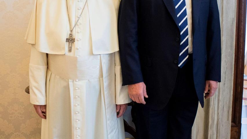 Papst Franziskus und US-Präsident Donald Trump bei einem Treffen 2017 im Vatikan. (Archivbild) Papst Franziskus und US-Präsident Donald Trump bei einem Treffen 2017 im Vatikan. (Archivbild)