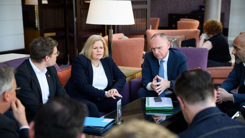 Ende März endete die geplante Reise nach Damaskus für Bundesinnenministerin Nancy Faeser (SPD) und Österreichs Innenminister Gerhard Karner in Jordanien. (Archivfoto) Ende März endete die geplante Reise nach Damaskus für Bundesinnenministerin Nancy Faeser (SPD) und Österreichs Innenminister Gerhard Karner in Jordanien. (Archivfoto)