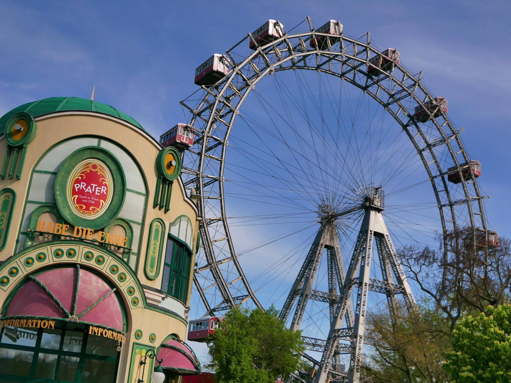 Zumindest mal über den Prater schlendern sollten Sie schon.