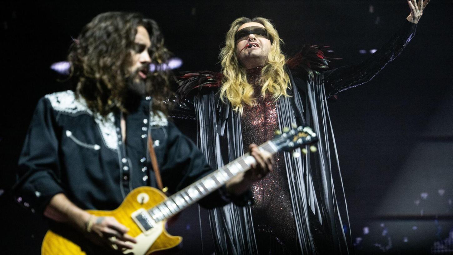 Tom (links) und Bill Kaulitz bei einem Konzert im März. (Archivbild) Tom (links) und Bill Kaulitz bei einem Konzert im März. (Archivbild)
