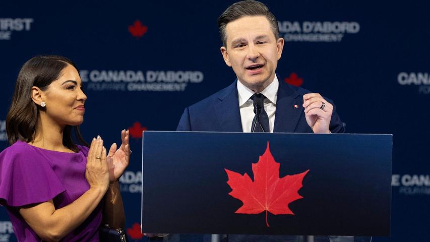Konnte mit seinem Politikstil, der an Trump erinnert, nicht punkten: der Spitzenkandidat der konservativen Partei, Pierre Poilievre. Konnte mit seinem Politikstil, der an Trump erinnert, nicht punkten: der Spitzenkandidat der konservativen Partei, Pierre Poilievre.