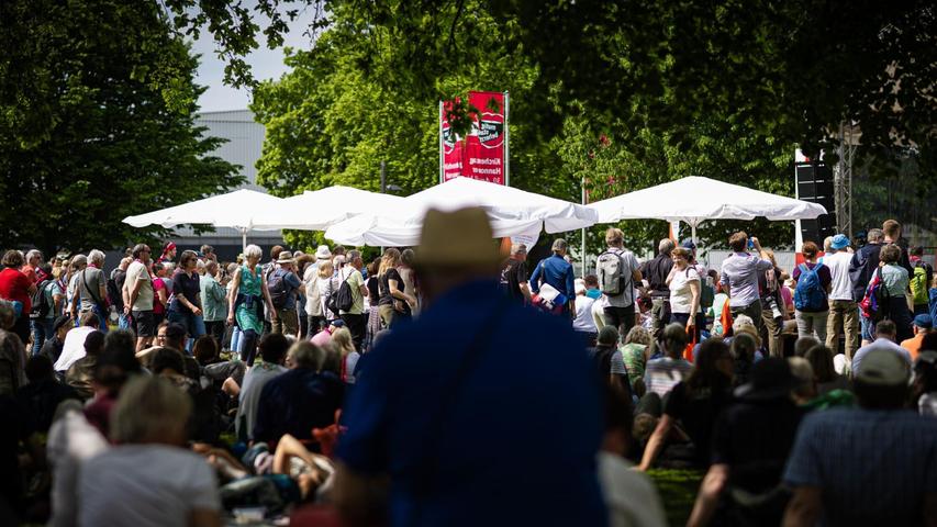 Die Stimmung beim Kirchentag war vielerorts ausgelassen. Die Stimmung beim Kirchentag war vielerorts ausgelassen.