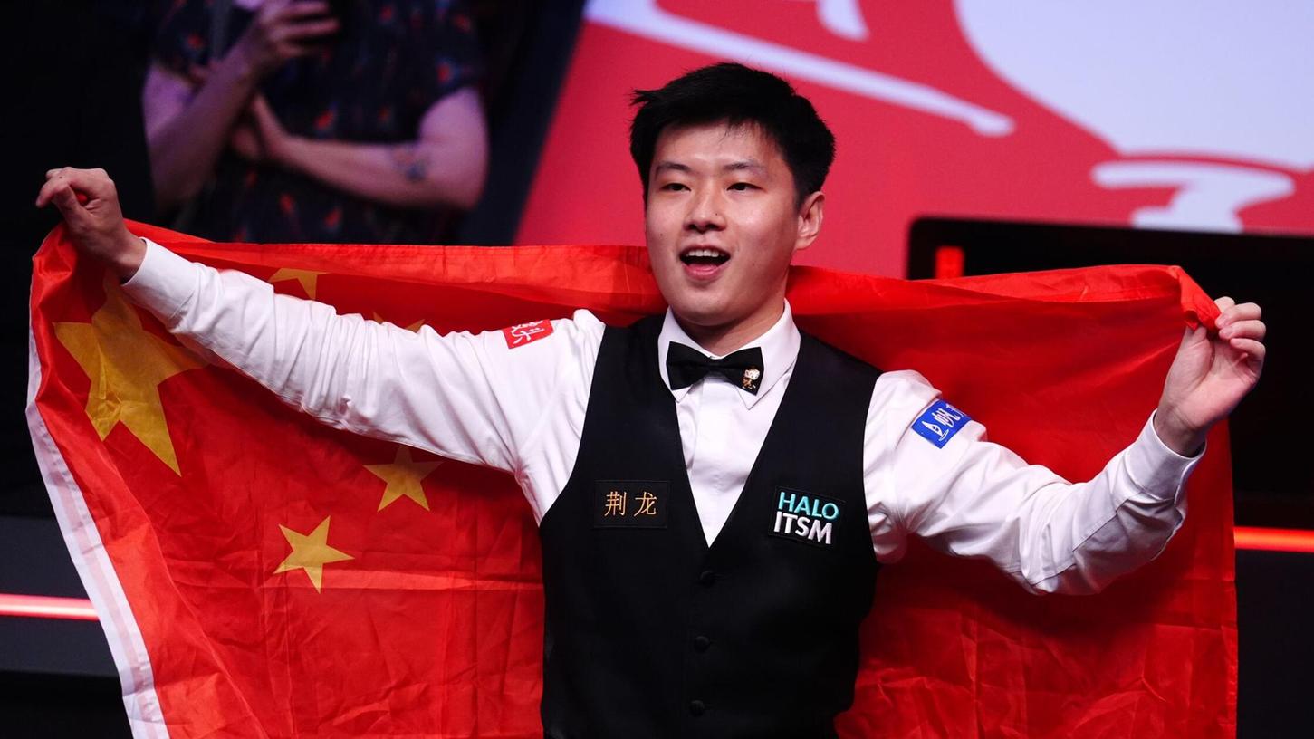 Nicht zu schlagen im WM-Finale: Zhao Xintong. Nicht zu schlagen im WM-Finale: Zhao Xintong.