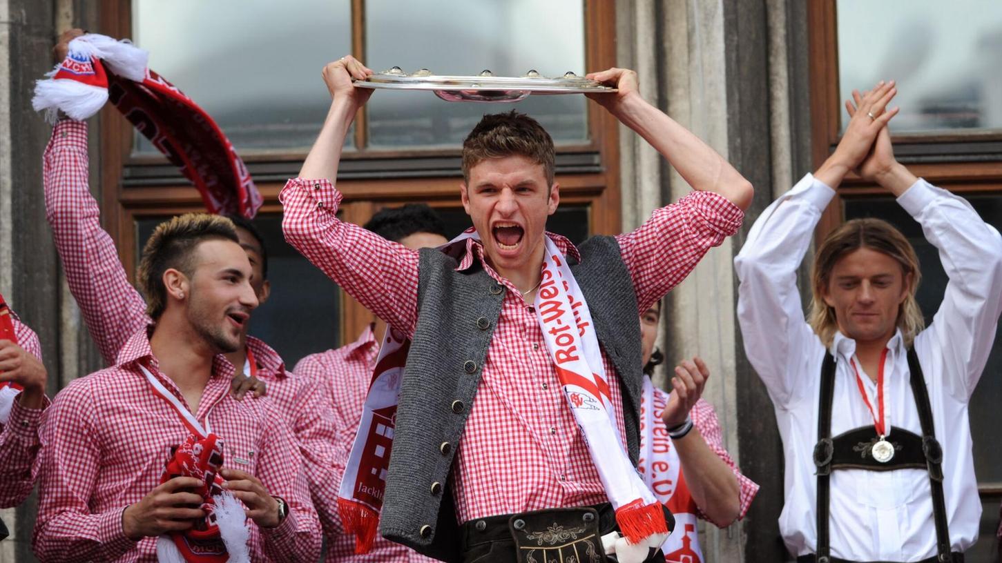 Thomas Müller feierte dauerhaft Titel mit dem FC Bayern. Thomas Müller feierte dauerhaft Titel mit dem FC Bayern.