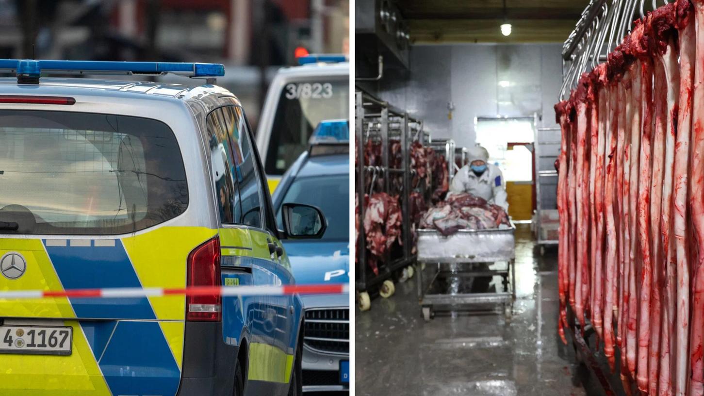 Großeinsatz in bayerischem Schlachthof. (Symbolbild) Großeinsatz in bayerischem Schlachthof. (Symbolbild)