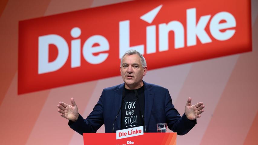 Nicht bei allen Beschlüssen folgten die Delegierten Parteichef Jan van Aken. Nicht bei allen Beschlüssen folgten die Delegierten Parteichef Jan van Aken.