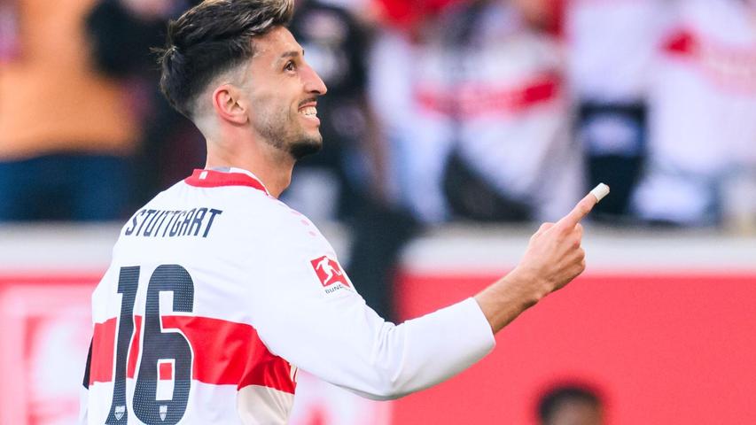 Torschütze zum 1:0 für Stuttgart: Kapitän Atakan Karazor. Torschütze zum 1:0 für Stuttgart: Kapitän Atakan Karazor.