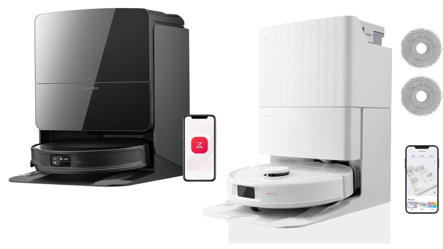 Saugroboter von Roborock zu nie dagewesenen Preisen: Topseller Qrevo S (rechts) und ultraflacher Power-Sauger Saros 10R. Saugroboter von Roborock zu nie dagewesenen Preisen: Topseller Qrevo S (rechts) und ultraflacher Power-Sauger Saros 10R.