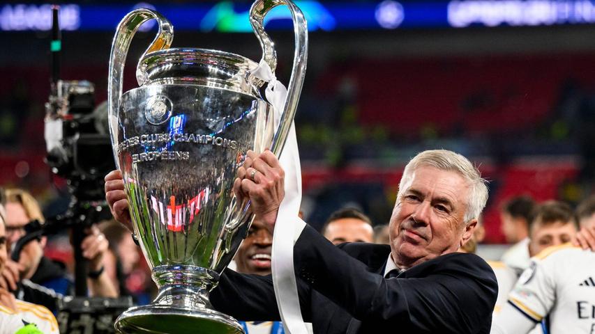 Allein mit Real gewann Carlo Ancelotti dreimal den Henkelpott. Allein mit Real gewann Carlo Ancelotti dreimal den Henkelpott.