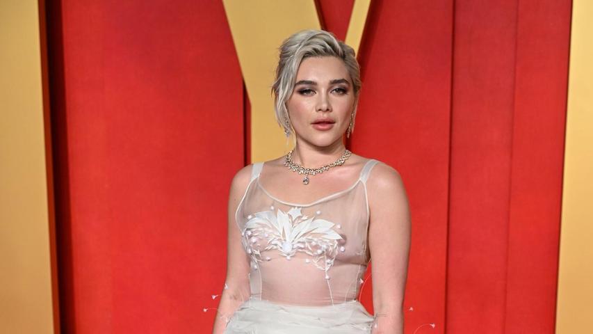 Florence Pugh bei der Vanity Fair Oscar Party im vergangenen Jahr. Florence Pugh bei der Vanity Fair Oscar Party im vergangenen Jahr.