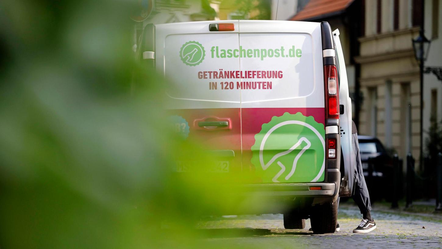 Die Flaschenpost fährt nun auch in Roth und Schwabach. Die Flaschenpost fährt nun auch in Roth und Schwabach.