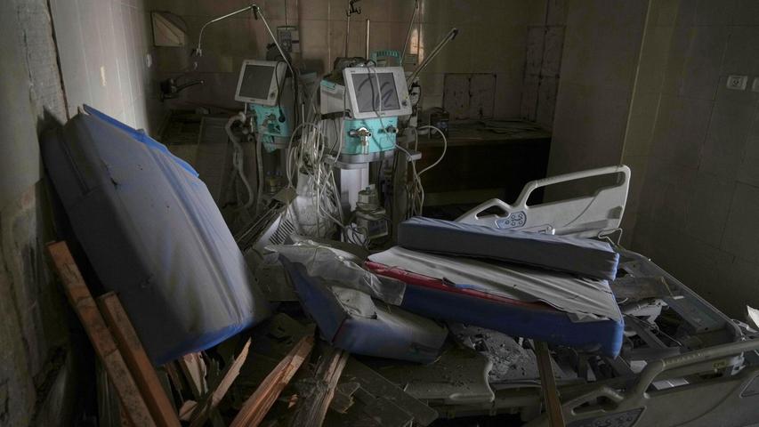 Schäden in Krankenhaus im Gazastreifen. Schäden in Krankenhaus im Gazastreifen.
