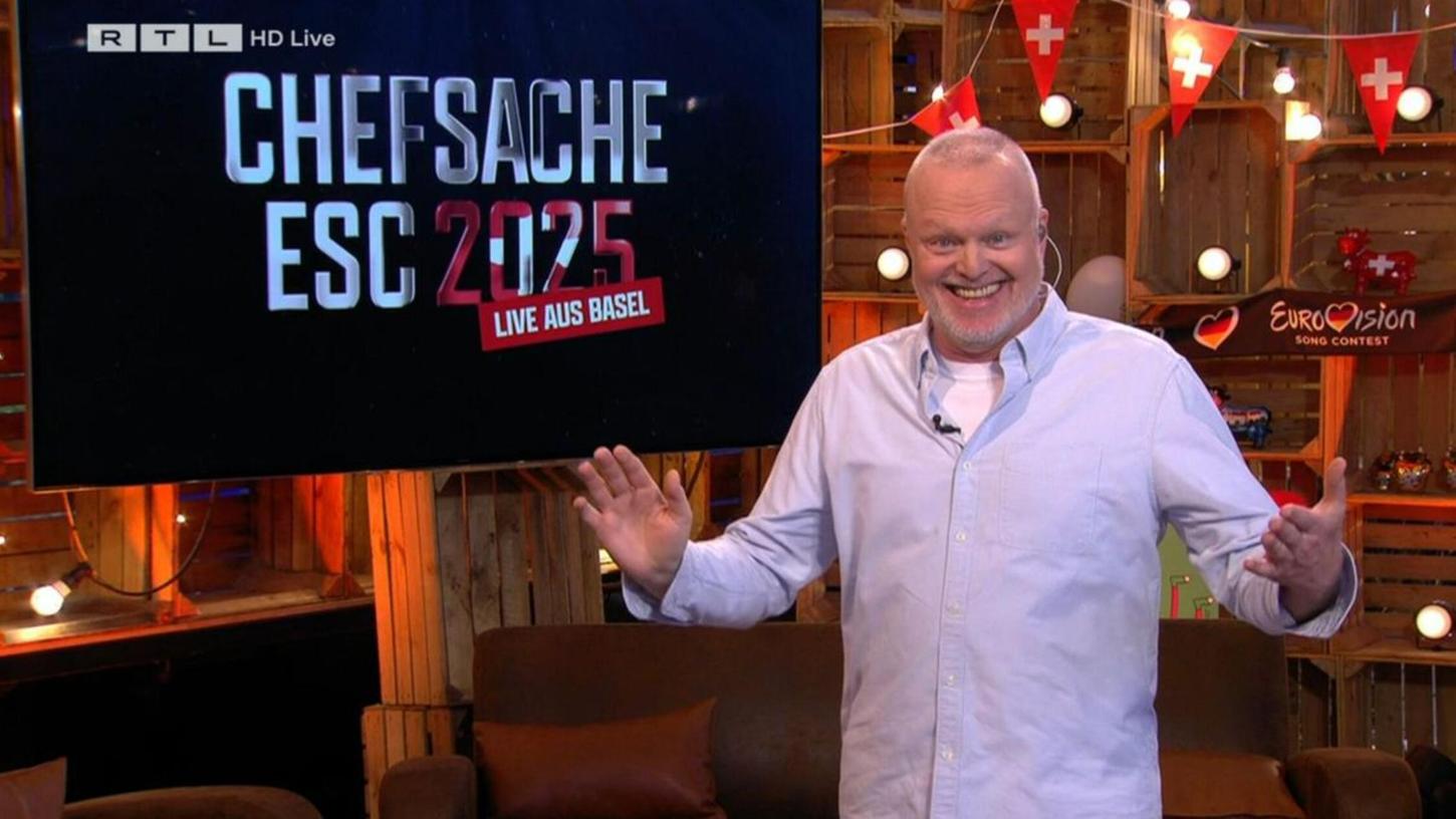 Gute Miene zum bösen Spiel: Auch die Show "Chefsache ESC 2025 - Live aus Basel" mit Stefan Raab floppte. Gute Miene zum bösen Spiel: Auch die Show "Chefsache ESC 2025 - Live aus Basel" mit Stefan Raab floppte.