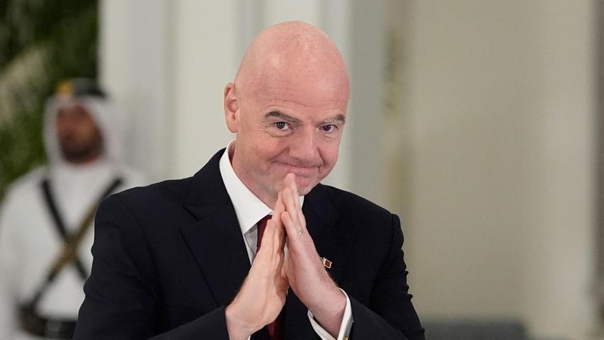 Gianni Infantino war mit US-Präsident Trump unterwegs. Gianni Infantino war mit US-Präsident Trump unterwegs.