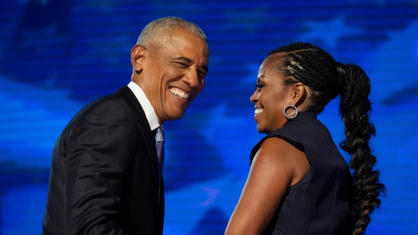 Michelle Obama hat eigenen Worten zufolge gegen ihren Mann Barack den „Kampf“ um die Temperatur im Schlafzimmer gewonnen. (Archivbild) Michelle Obama hat eigenen Worten zufolge gegen ihren Mann Barack den „Kampf“ um die Temperatur im Schlafzimmer gewonnen. (Archivbild)